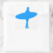 Sticker Carré Silhouette surf (Sac)