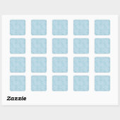 Sticker Carré Silk Moire Small Pattern in Bright Aqua (Feuille)