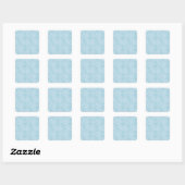 Sticker Carré Silk Moire Small Pattern in Bright Aqua (Feuille)