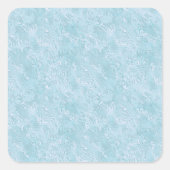 Sticker Carré Silk Moire Small Pattern in Bright Aqua (Devant)