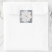Sticker Carré Silver Elegant Lotus OM (Sac)