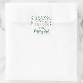 Sticker Carré Silver Green Confetti Merci pour Popup By (Sac)