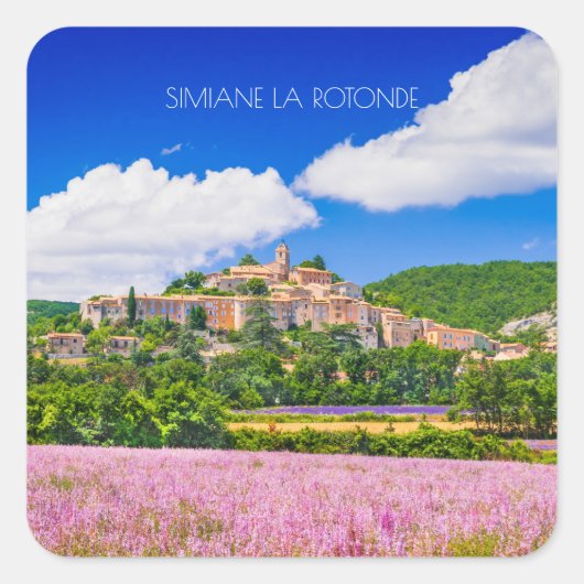 STICKER CARRÉ SIMIANE LA ROTONDE (Devant)