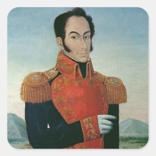Sticker Carré Simon Bolivar (Devant)
