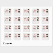 Sticker Carré Simple Baby Shower Harry Potter (Feuille)