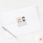 Sticker Carré Simple Baby Shower Harry Potter (Enveloppe)
