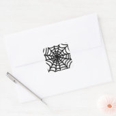 Sticker Carré Simple Black white Spider Web (Enveloppe)