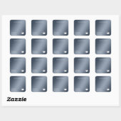 Sticker Carré Simple coeur blanc moderne (Feuille)
