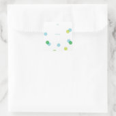 Sticker Carré Simple Confettis Bleus | Cadeau De À (Sac)