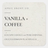 STICKER CARRÉ SIMPLE ÉLÉGANT MINIMAL MODERNE MODERNE PIERRE SPEC (Devant)