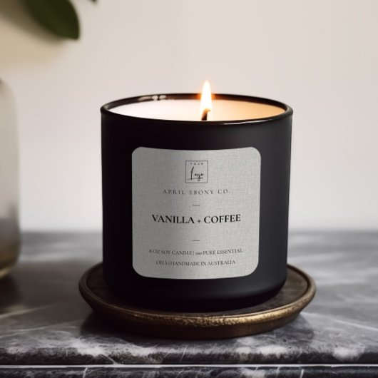 STICKER CARRÉ SIMPLE ÉLÉGANT MINIMAL URBAN DUSKY GRAY LOGO