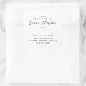 Sticker Carré Simple Fait à la main Personnalisé (Sac)