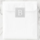 Sticker Carré Simple Light Grey monogram (Sac)