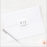 Sticker Carré Simple Mariage Monogramme Deux Initiales<br><div class="desc">Sticker Carré simple Mariage Monogram Couple Initials. Autocollants personnalisés pour les couples. Modèle modifiable. Simple et moderne. Minimaliste. Consultez le reste de la collection pour d'autres designs et articles de papeterie correspondants.</div>