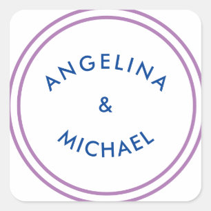 Sticker Carré Simple minimaliste moderne unique