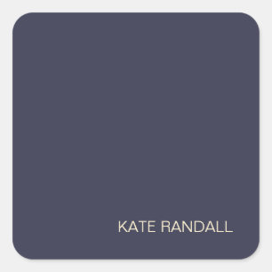 Sticker Carré Simple moderne bleu marine