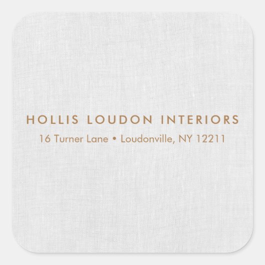 Sticker Carré Simple moderne Linge gris clair "look" (Devant)