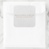 Sticker Carré Simple moderne Linge gris clair "look" (Sac)