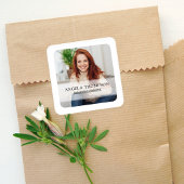 Sticker Carré Simple photo promotionnelle minimaliste