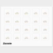Sticker Carré Simple Professionnel (Feuille)