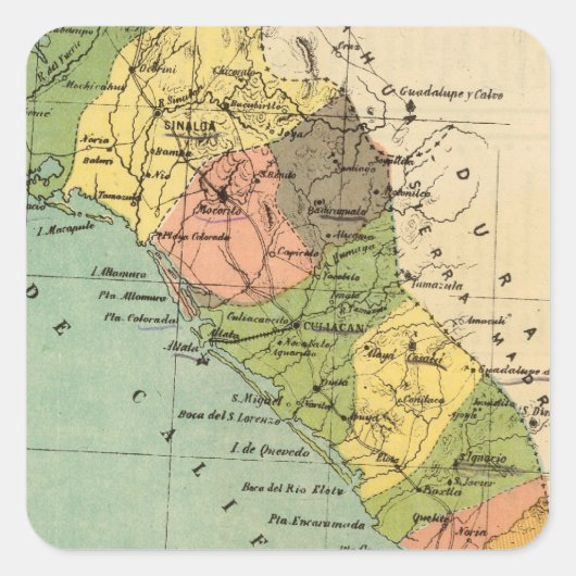 Sticker Carré Sinaloa, Mexique (Devant)