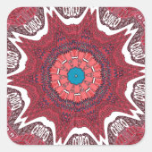 Sticker Carré Sindhi Ethnic Tribal Motif Art (Devant)