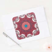 Sticker Carré Sindhi Ethnic Tribal Motif Art (Enveloppe)