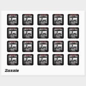 Sticker Carré Singapour (Feuille)