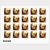 Sticker Carré Singapour 6 (Feuille)