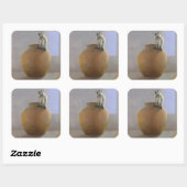 Sticker Carré Singe du temple (Feuille)