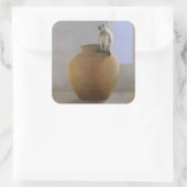 Sticker Carré Singe du temple (Sac)