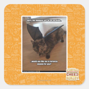 Sticker Carré Singes des vacances