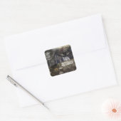 Sticker Carré Sinister Avenue Effrayant Halloween Fête Favoriser (Enveloppe)