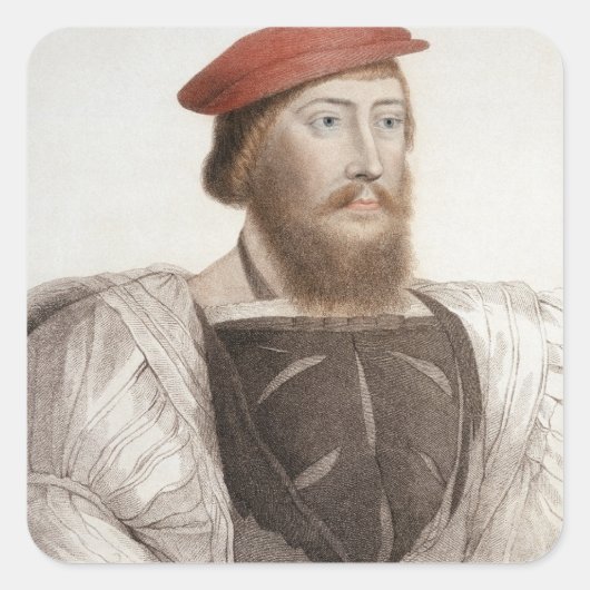 Sticker Carré Sir Thomas Boleyn (1477-1539) gravé par Francesc (Devant)