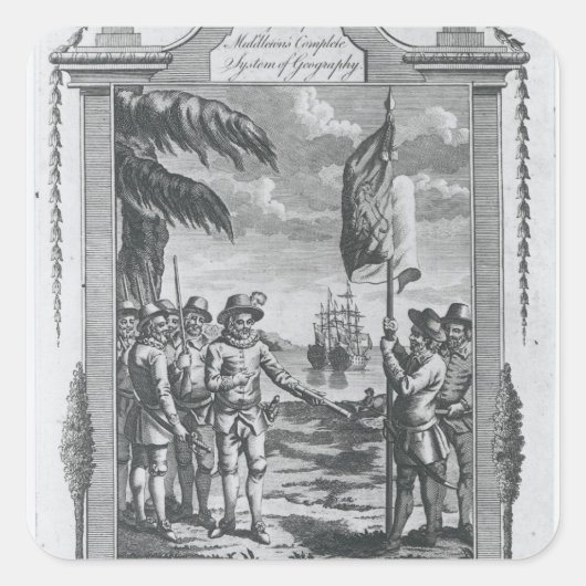 Sticker Carré Sir Walter Raleigh (Devant)