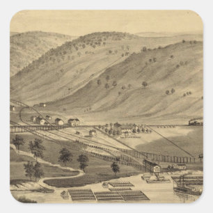 Sticker Carré Six ferries de mille