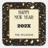 Sticker carré | Six Fêtes 3 en Bonne Année (Devant)