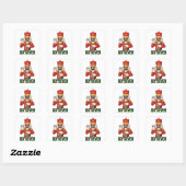 Sticker Carré Six Seven Snowman Christmas Nutcracker 6 7 Xmas  (Feuille)
