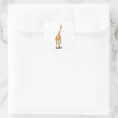 Sticker Carré Skateboard girafe (Sac)