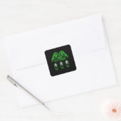 Sticker Carré Skeleton Mains Design classique (Enveloppe)