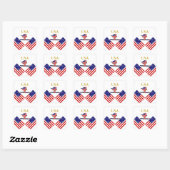 STICKER CARRÉ SKIEUR (Feuille)