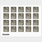 Sticker Carré Skull & Bones Halloween (Feuille)