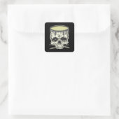 STICKER CARRÉ SKULL DRUM (Sac)