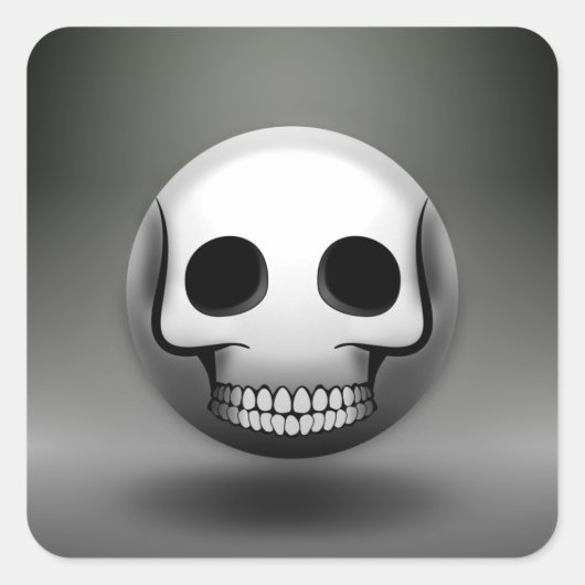 Sticker Carré Skullmoji (Voorkant)