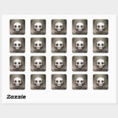 Sticker Carré Skullmoji Vintage (Feuille)
