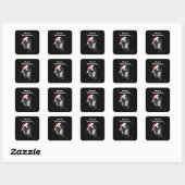 Sticker Carré Skunk Christmas Skunks Winter Animaux (Feuille)
