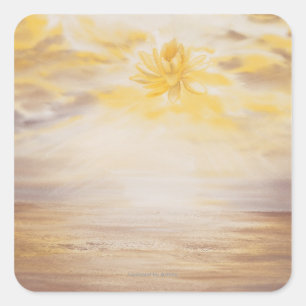 Sticker Carré Sky Lotus