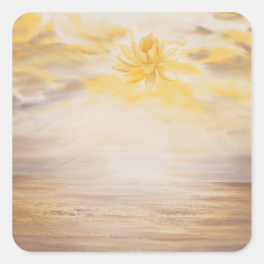 Sticker Carré Sky Lotus (Devant)