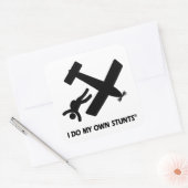 Sticker Carré Skydiving My own Stunts (Enveloppe)