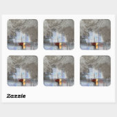 Sticker Carré Skyline (Feuille)